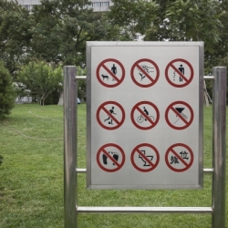Liegewiese - Betreten verboten